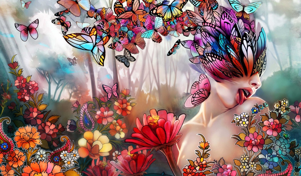Девушка из бабочек
