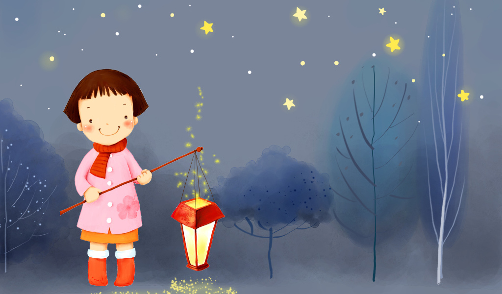 Девочка с фонарем