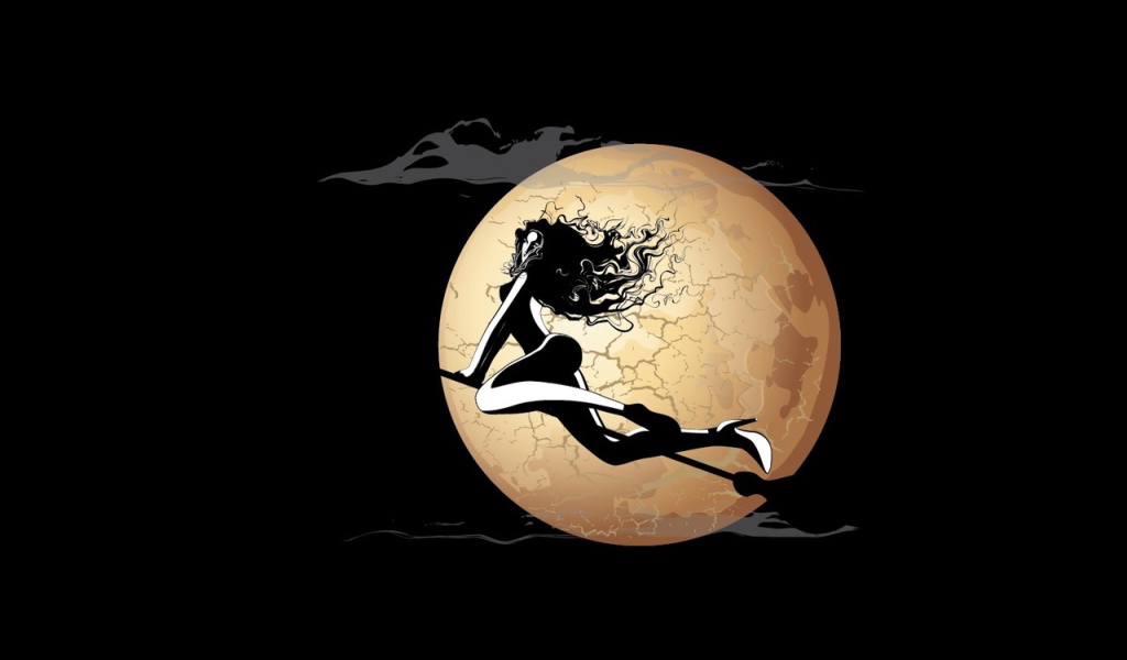 Ведьма на метле