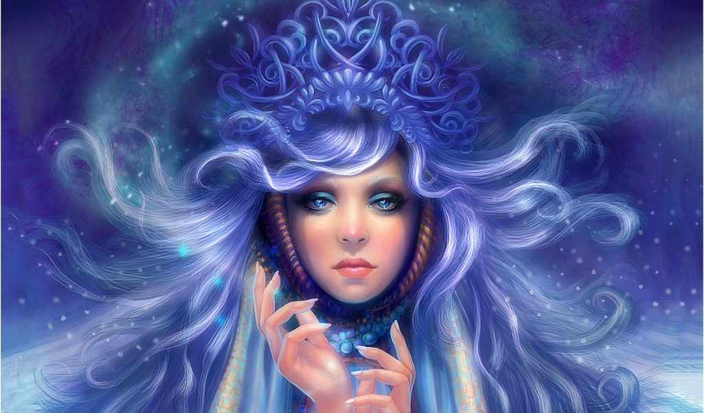 Девушка зима