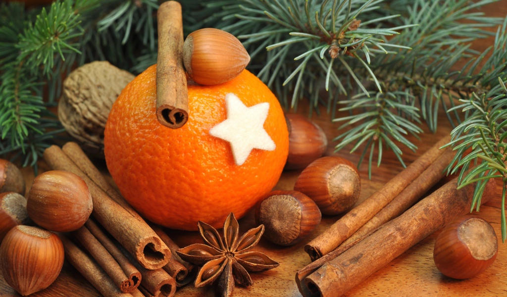 Апельсин и орешки