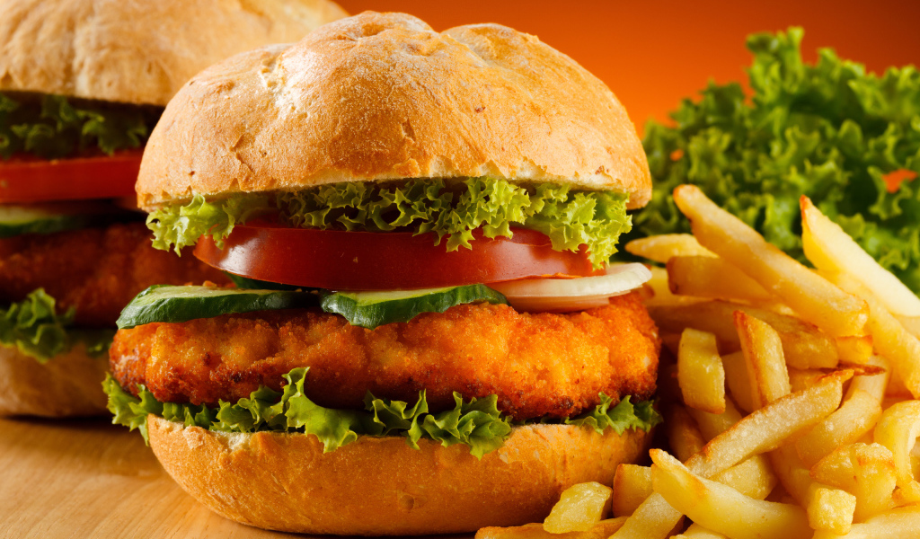 Аппетитный гамбургер