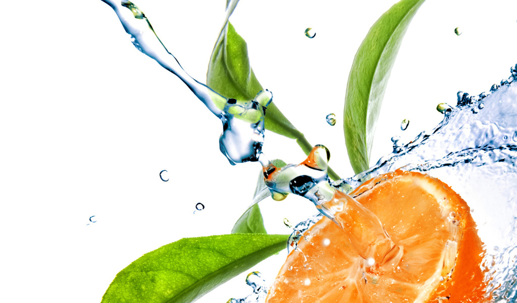 Апельсин в воде