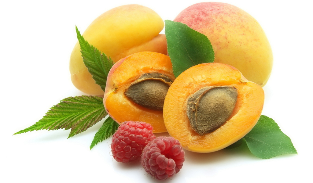 Персик и малина