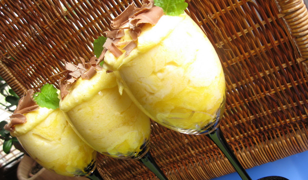 Мороженое с шоколадом