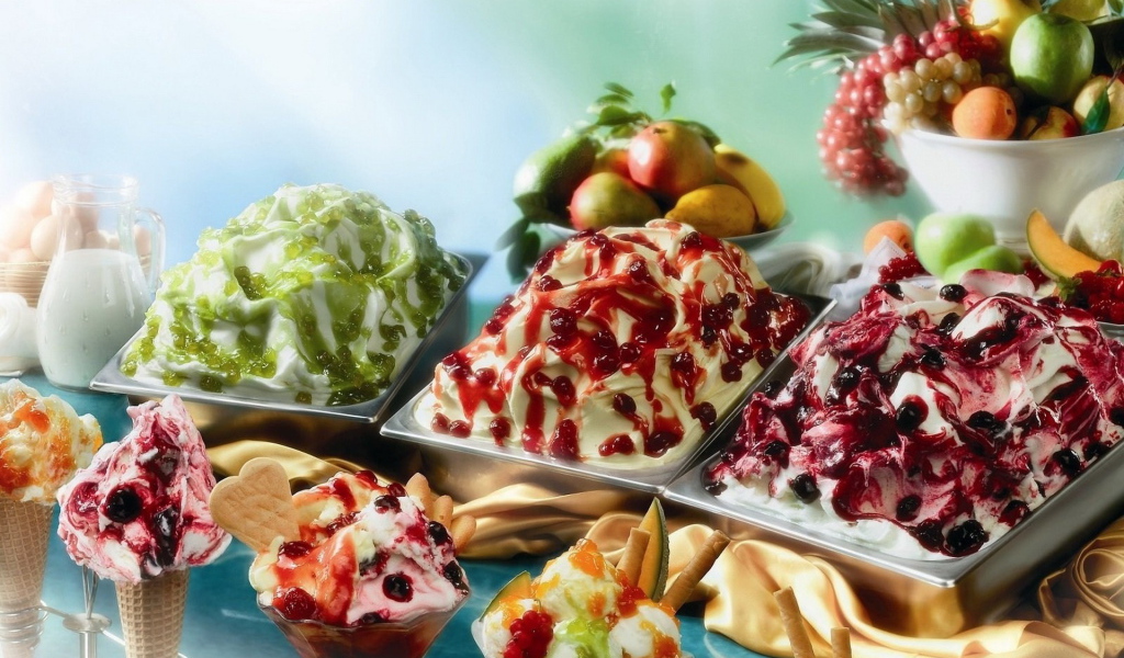 Фруктовое мороженое