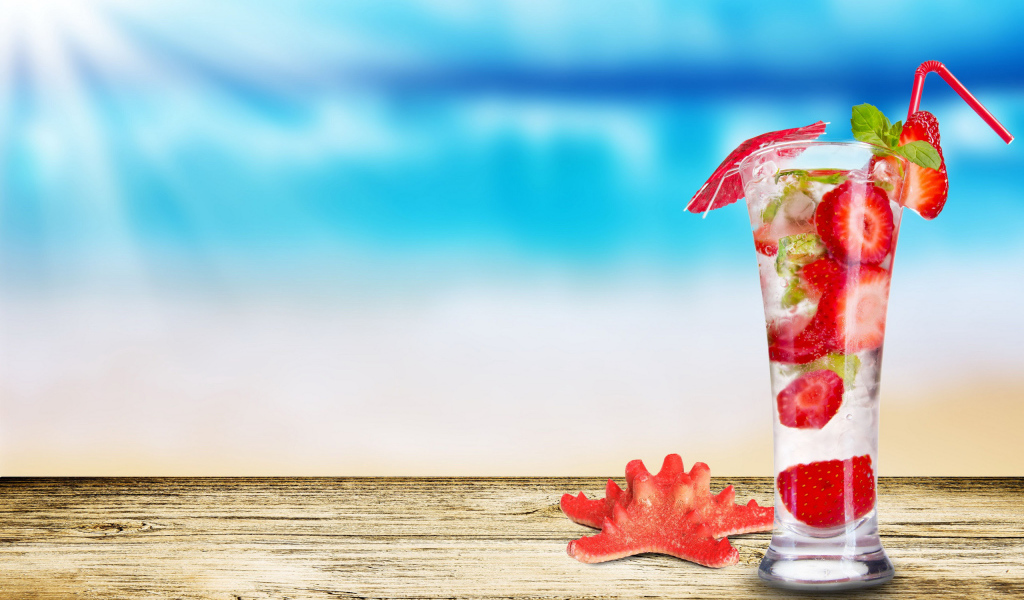 Коктейль из клубники