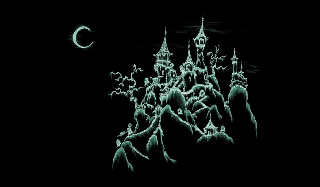 Замок на хэллоуин