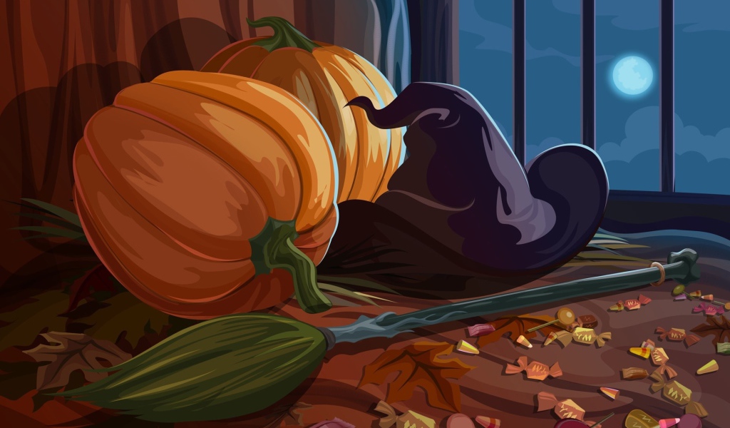 Тыквы и метла