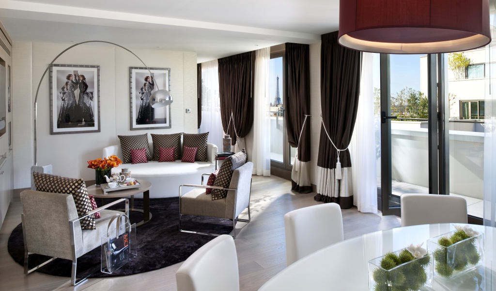 Белый интерьер комнаты