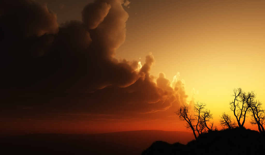 Закат и облака