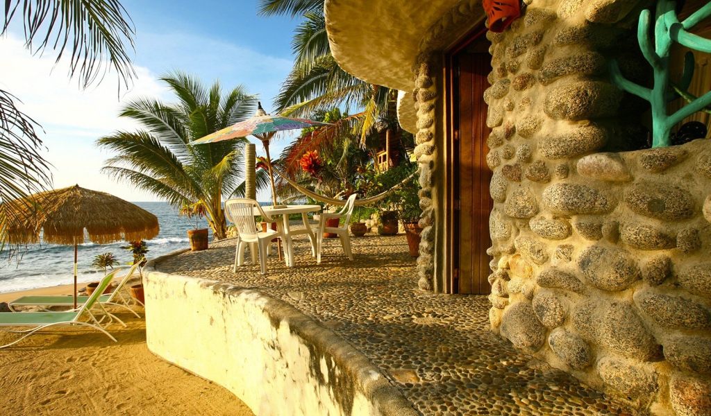 Утро на пляже