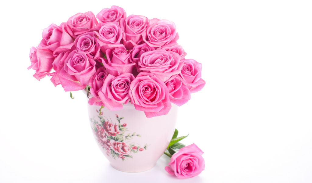 Розовые розы