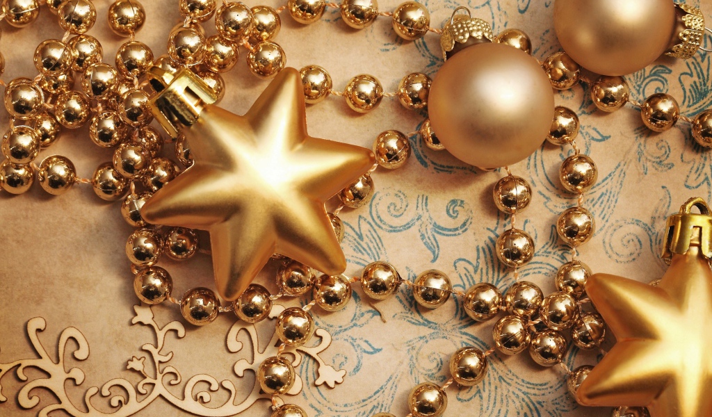 Золотые звезды для елки