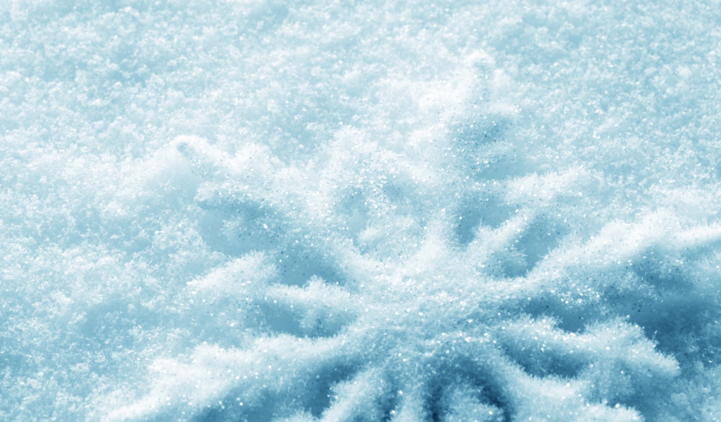 Силуэт снежинки