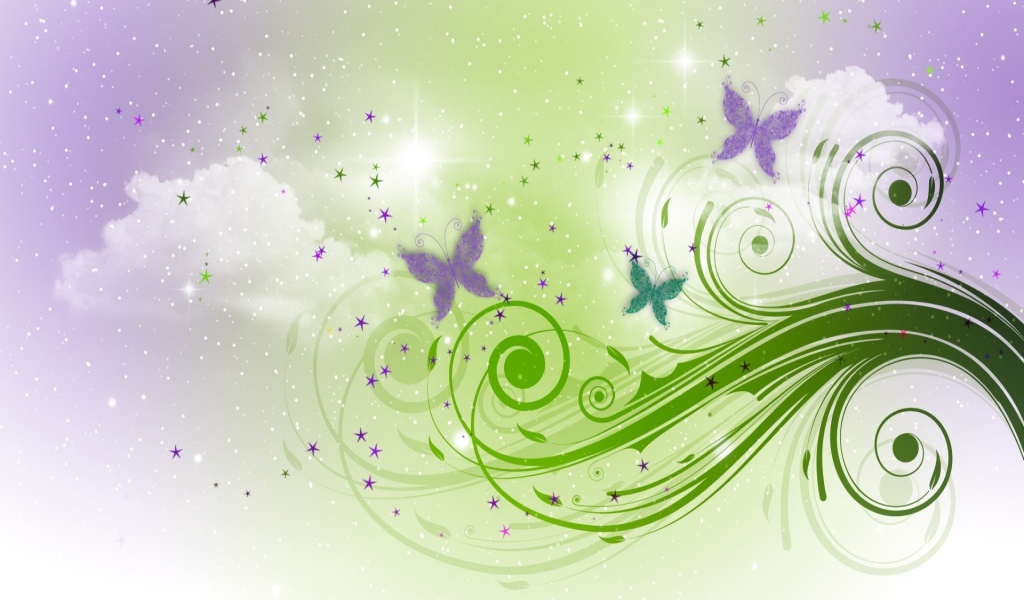 Бабочки в облаках