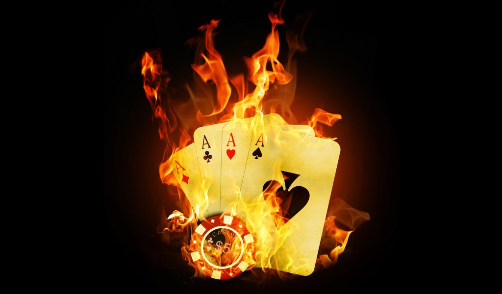 Cards in fire