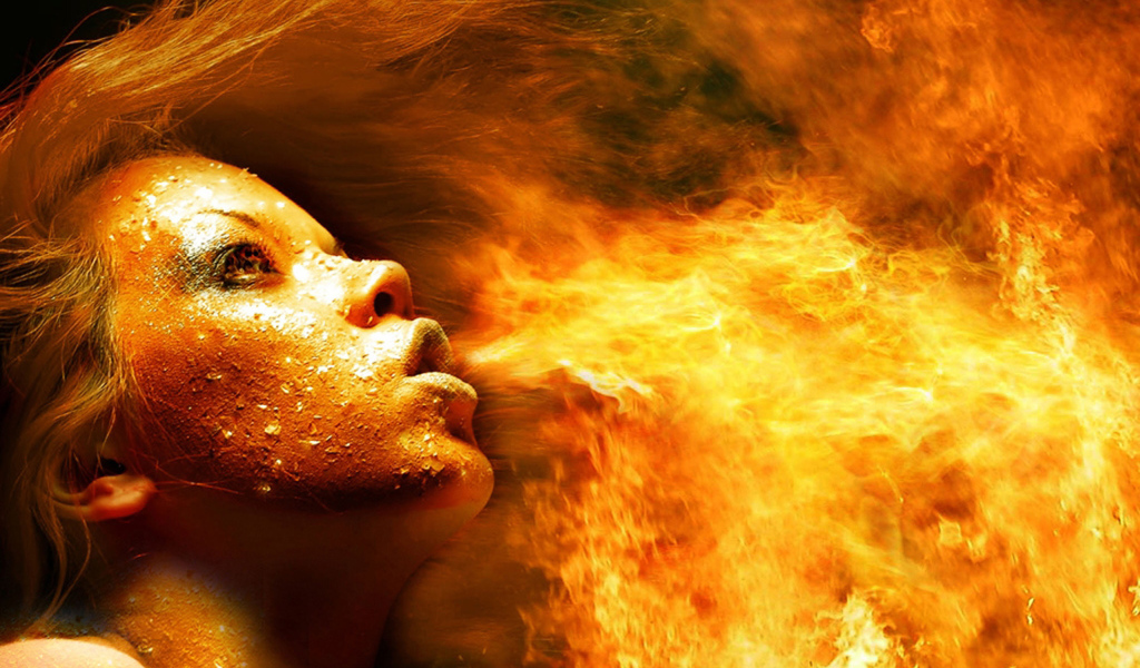 Огненная девушка