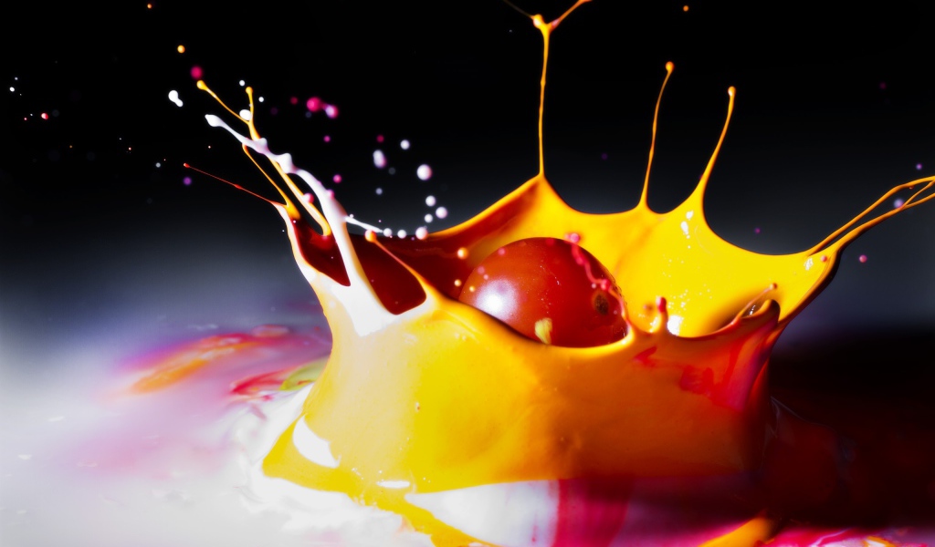 Шарик с краской