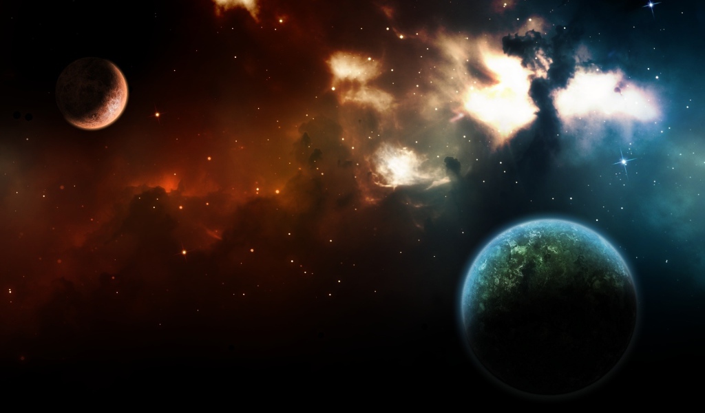 Туманность в космосе