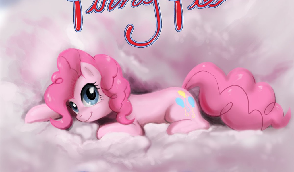 Розовая маленькая лошадка