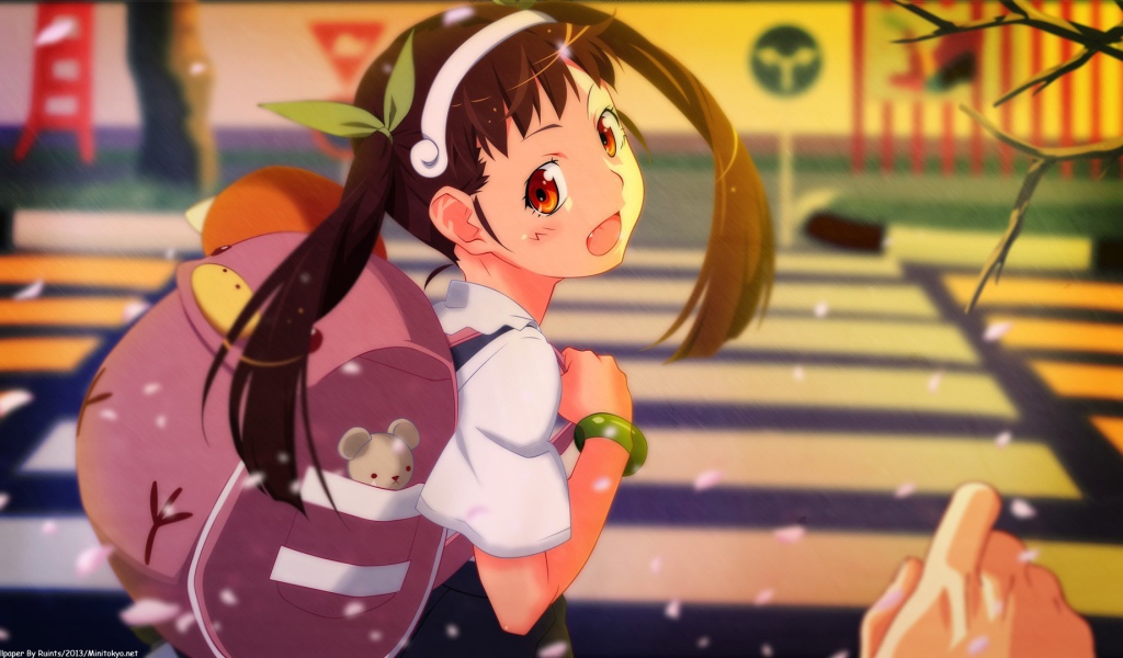 Девочка на пешеходном переходе