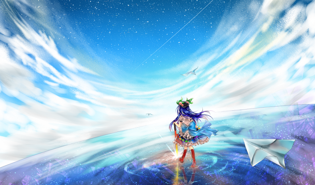 Рисунок с бумажным самолетиком