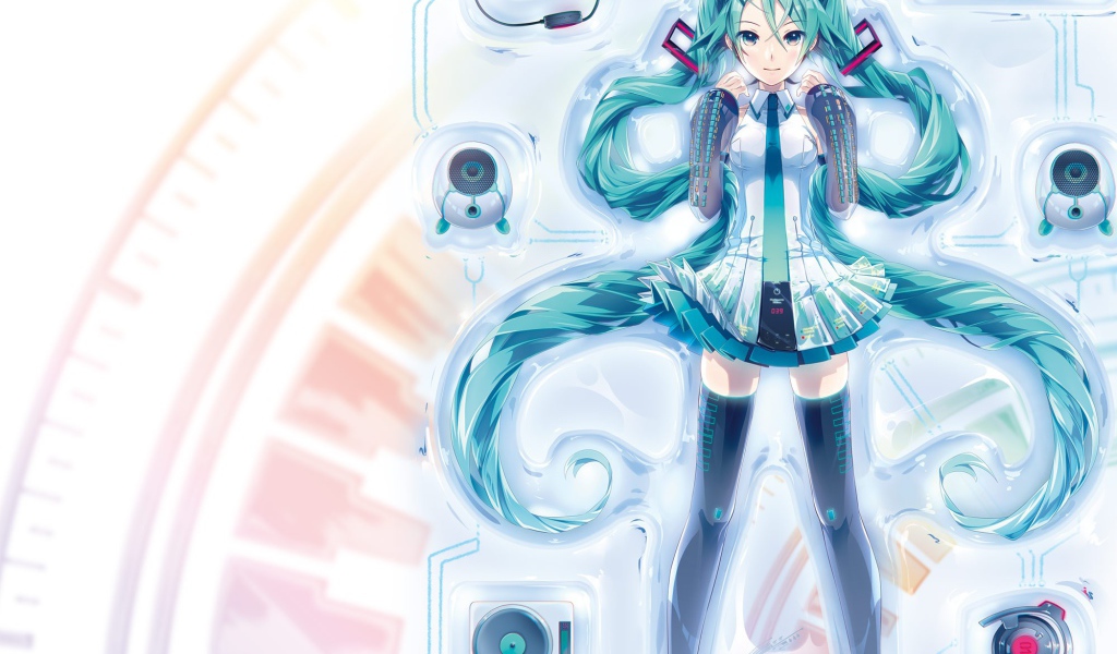 Vocaloid Hatsune девушка