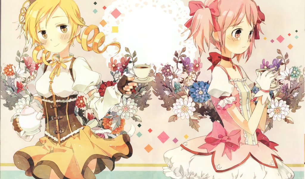 Подружки с цветами