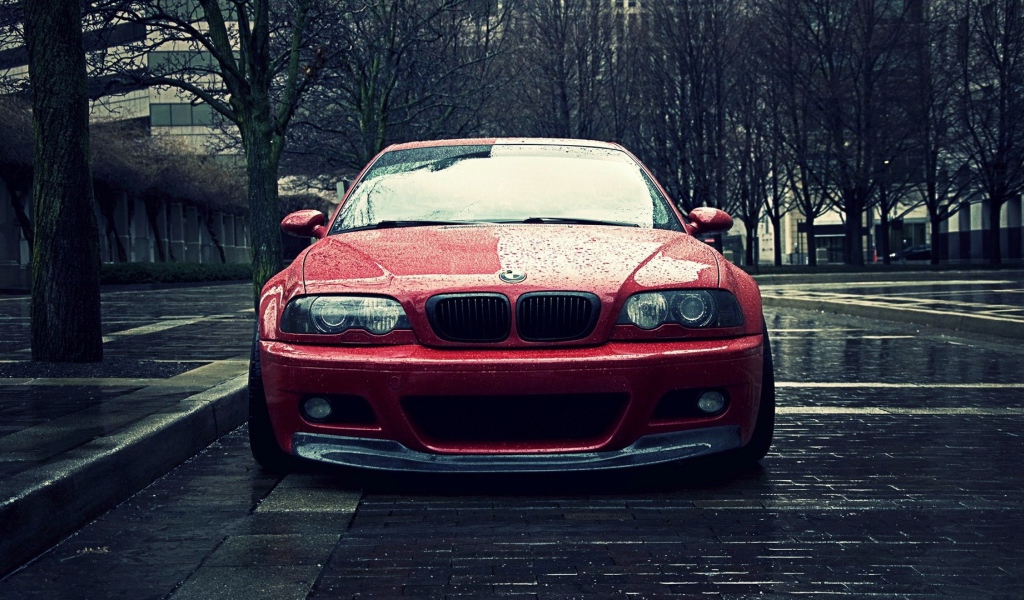 BMW E46 под дождем
