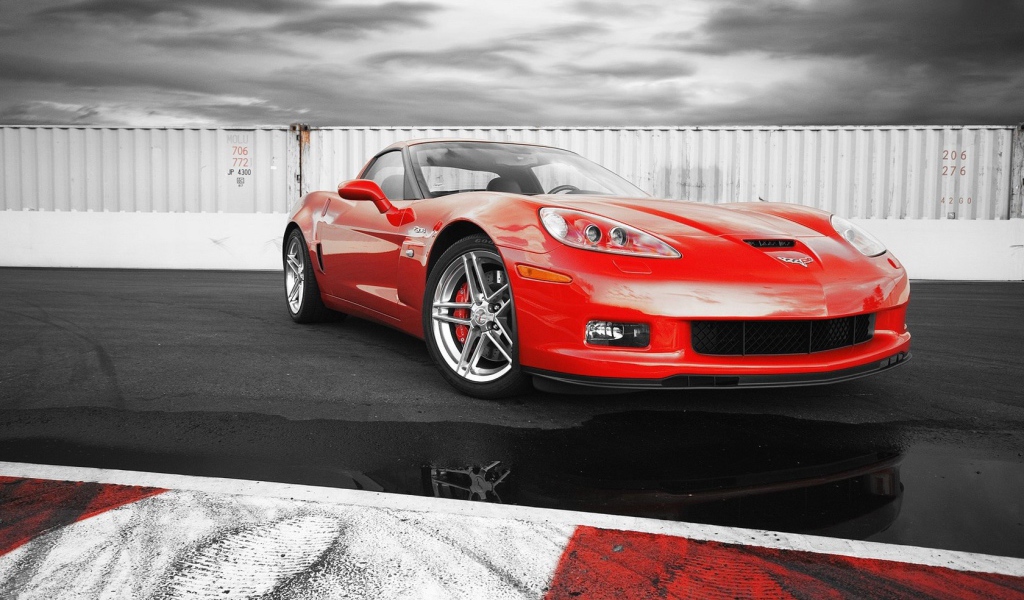 Шевроле Корвет Z06 красный