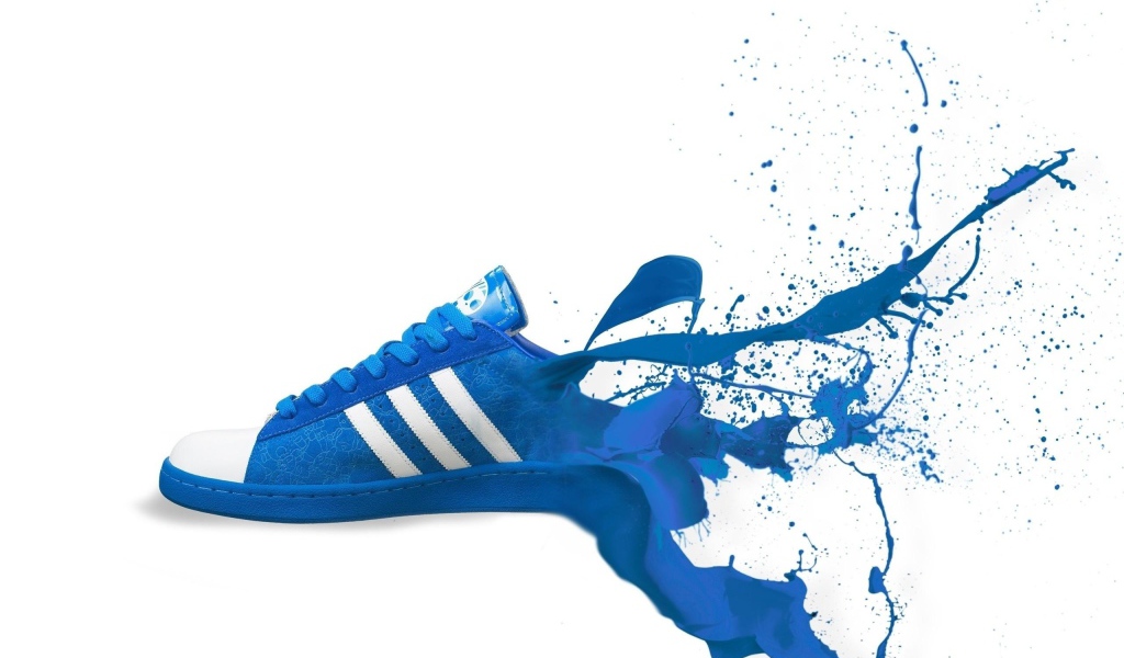 Adidas blue shoes