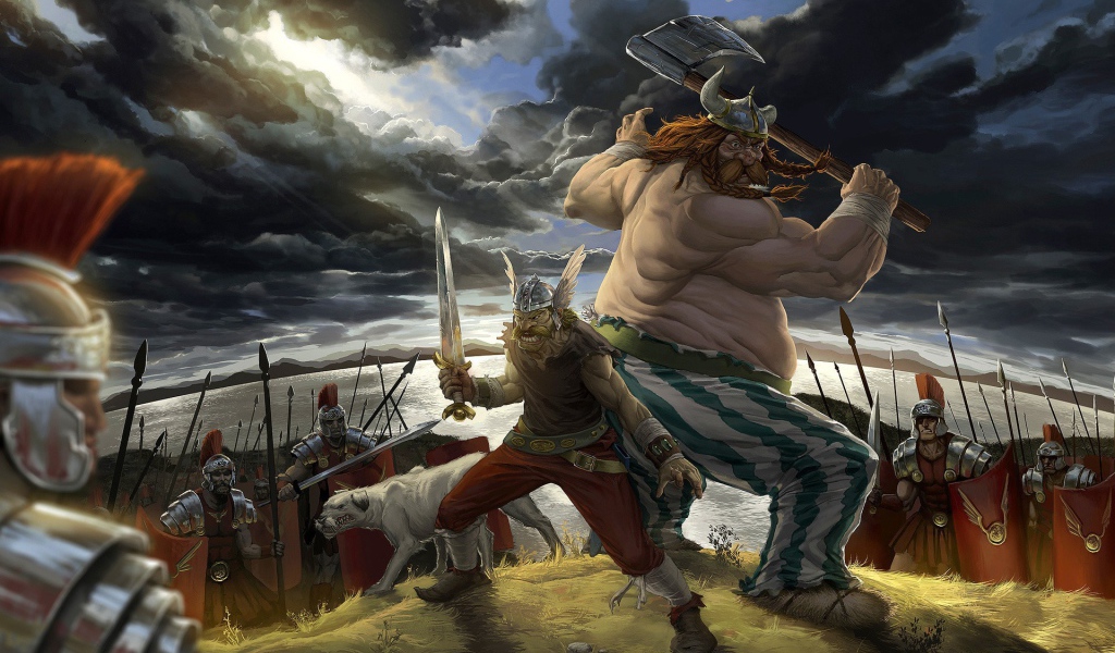 Астерикс и обеликс против Римлян