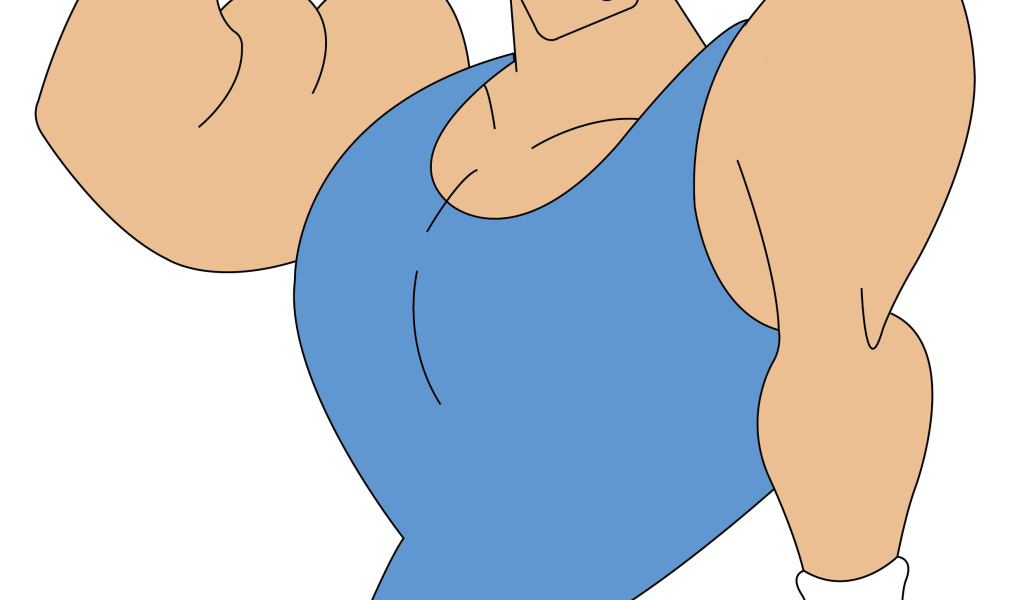 Джонни Браво на тренировке