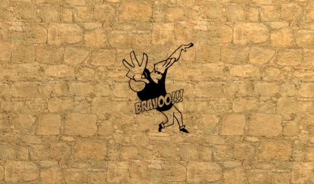 Джонни Браво на стене