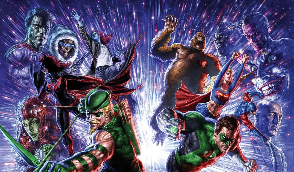 Лига Справедливости и злодеи