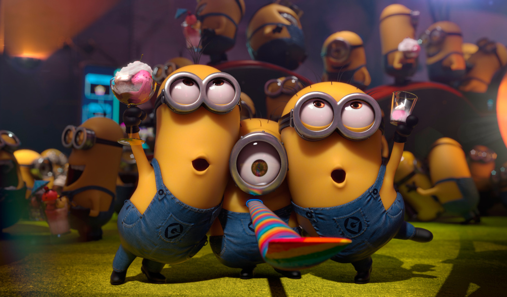 Миньоны празднует день рождения