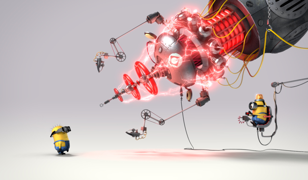 Миньоны гигантский лазер