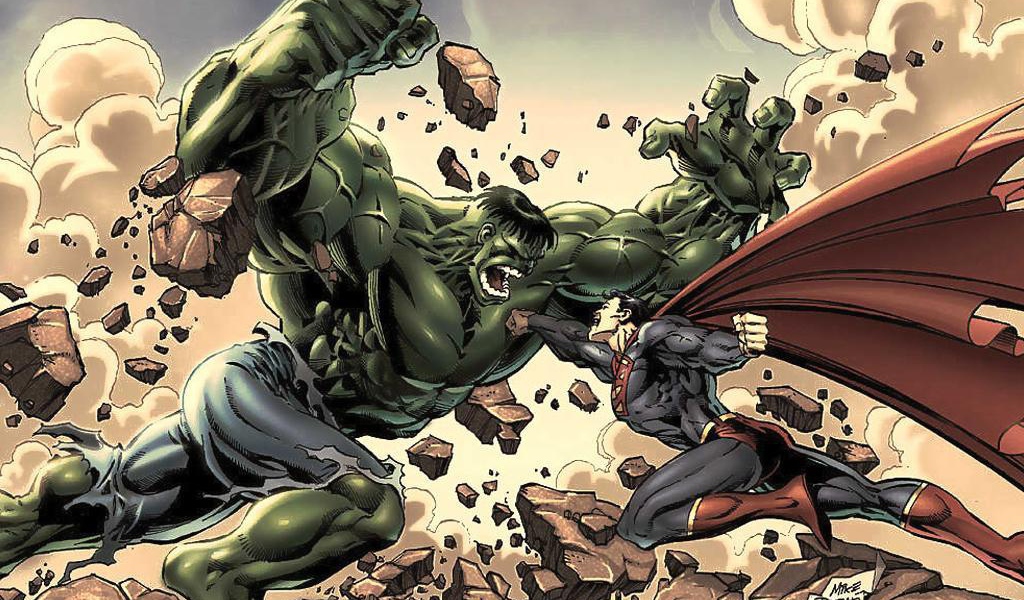 Борьба Хулка с Суперменом