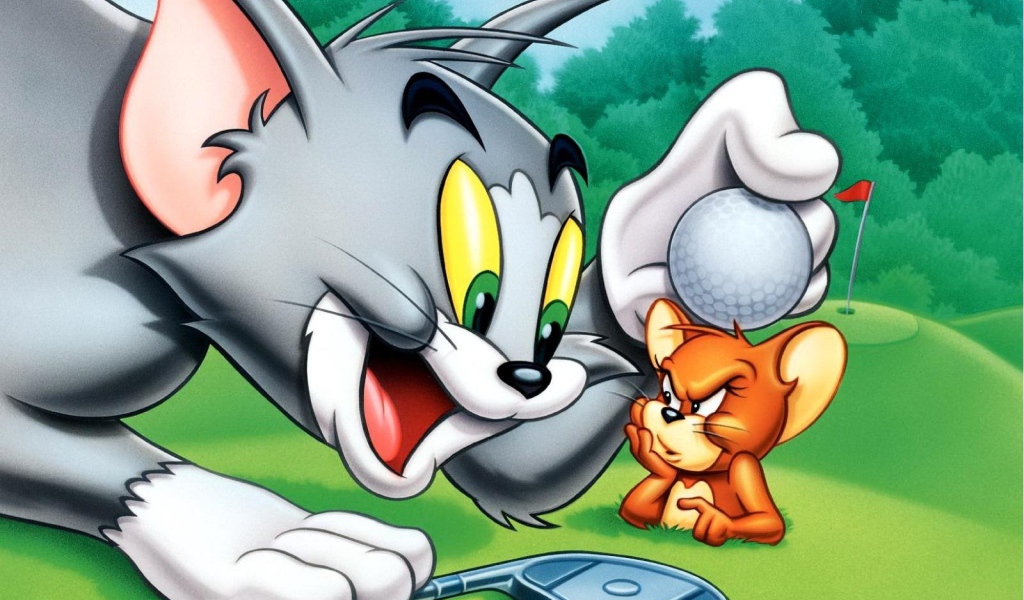 Том и Джерри играет в гольф