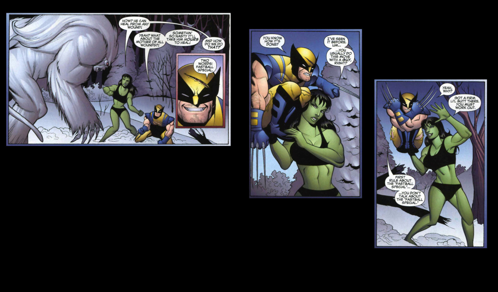 Волверина и Хулк