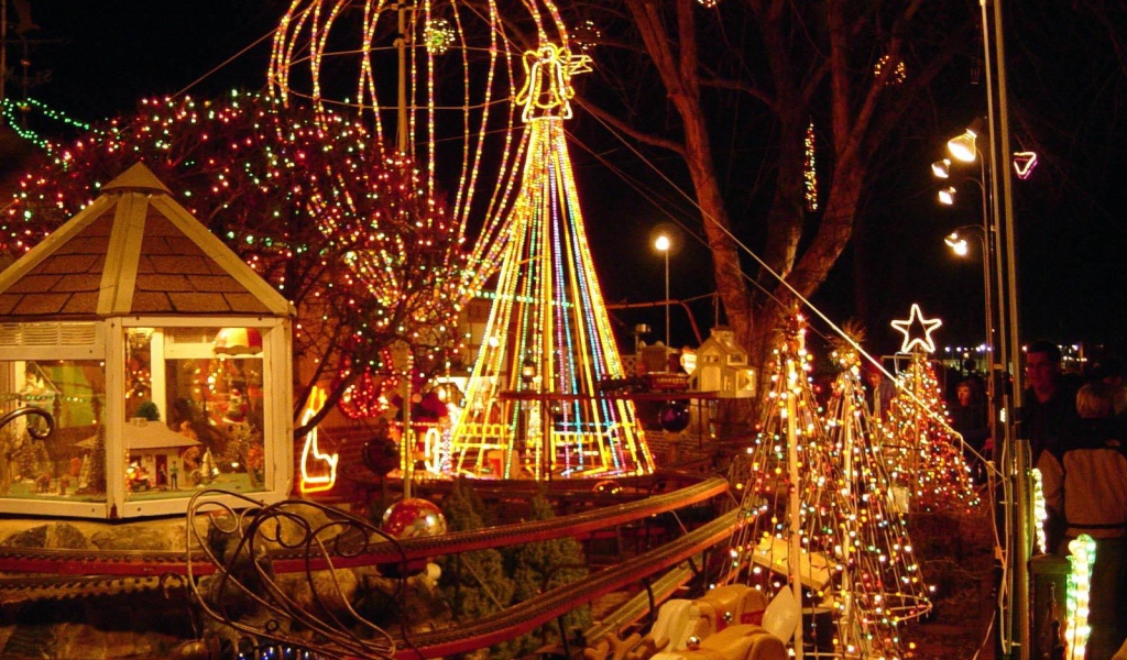 Парк развлечений на рождество