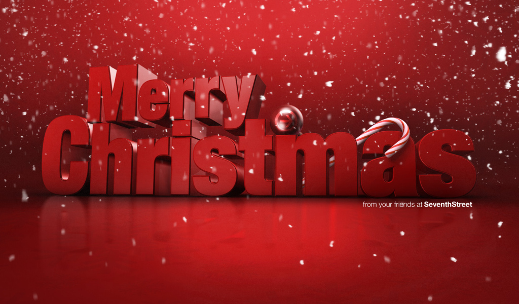 Поздравление на рождество на красном фоне