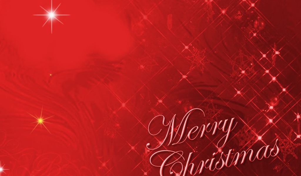 Красная картинка с пожеланием на рождество