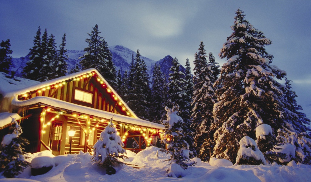 Мерцающий дом на рождество