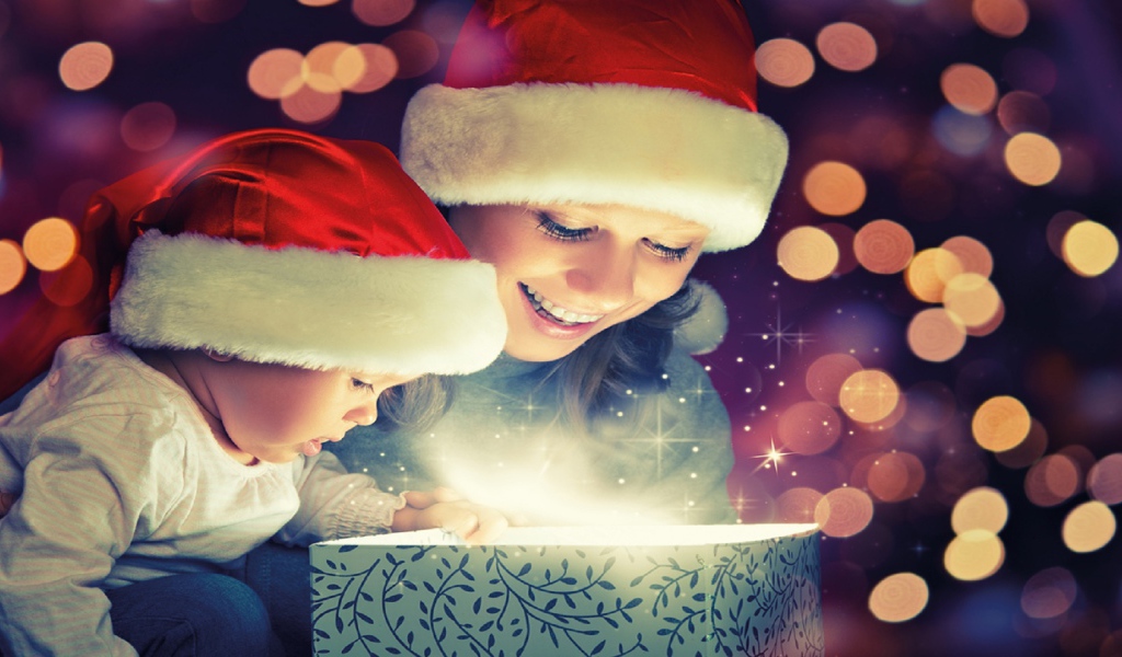 Распаковка волшебного подарка на рождество