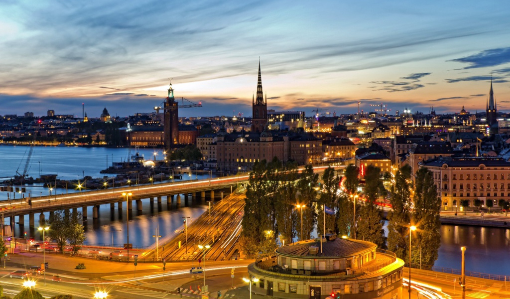 Стокгольм на закате