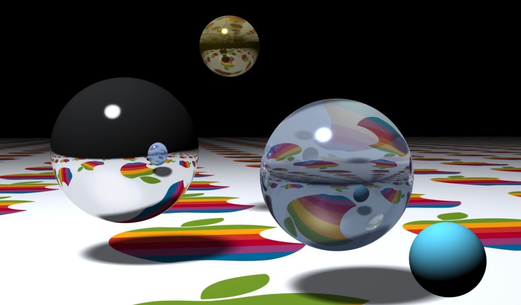 Apple с шарами