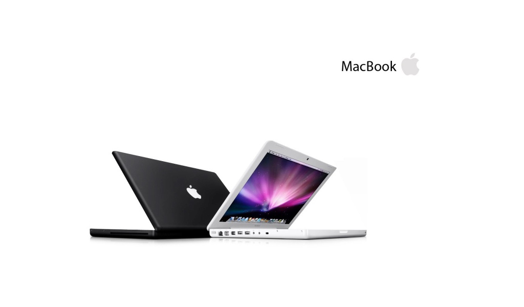 Macbook белый и черный