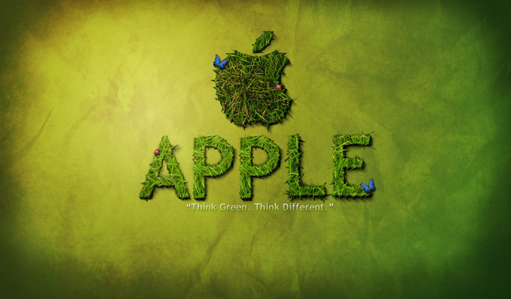 Бренд Apple из соломы